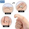 ZKY-14 Pieces Invisible Ring Size Adjusters +Spiral Insert Invisible Strip Adjuster Perfect for Any Size Loose Rings with Polishing Cloth (2 Styles)+Bonus Measuring Strip for Ring Size view 4