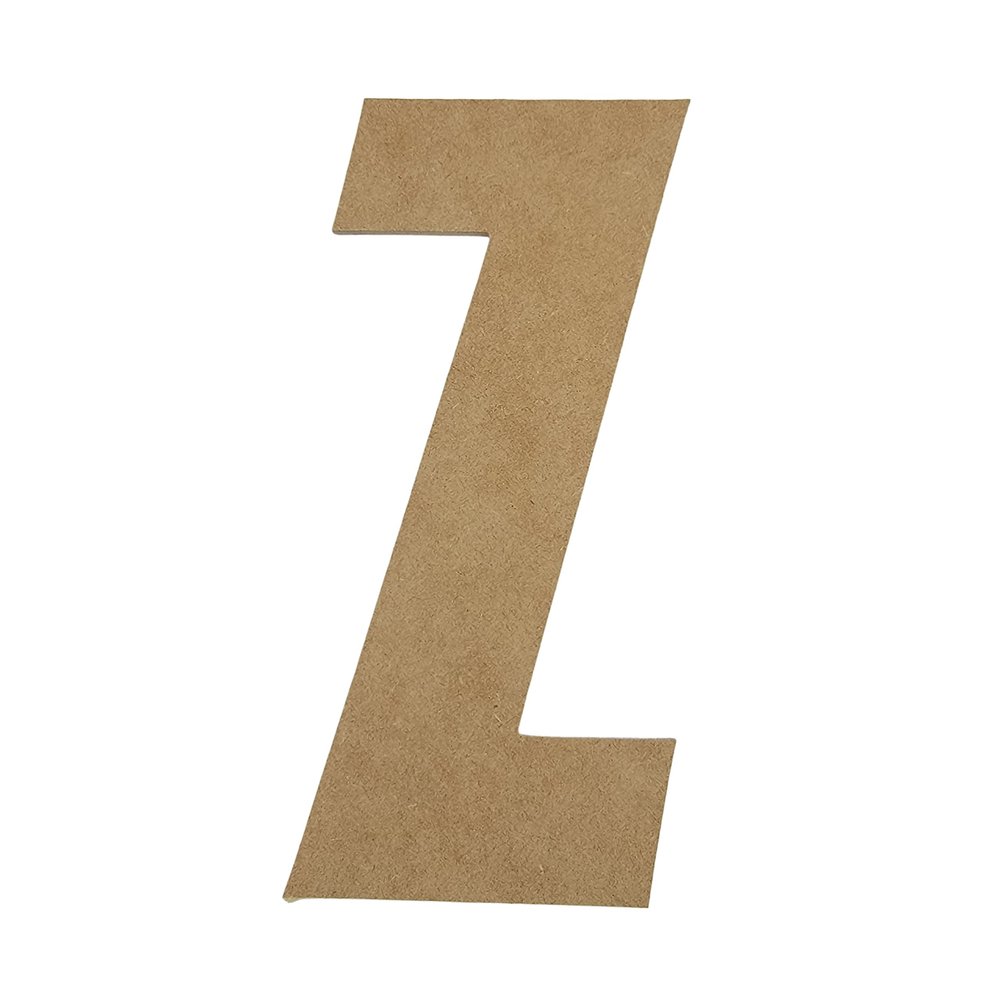 22" Wooden Superhero Letter & Unfinished, American Captain Font, Craft Cutout on 1-4" MDF