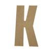 22" Wooden Superhero Letter K Unfinished, American Captain Font, Craft Cutout on 1-4" MDF view 1