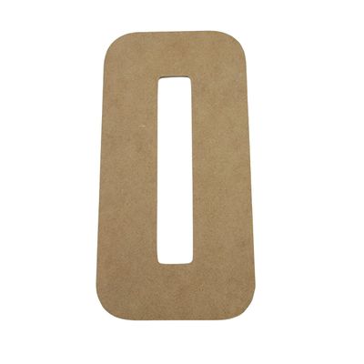22" Wooden Superhero Letter O Unfinished, American Captain Font, Craft Cutout on 1-4" MDF