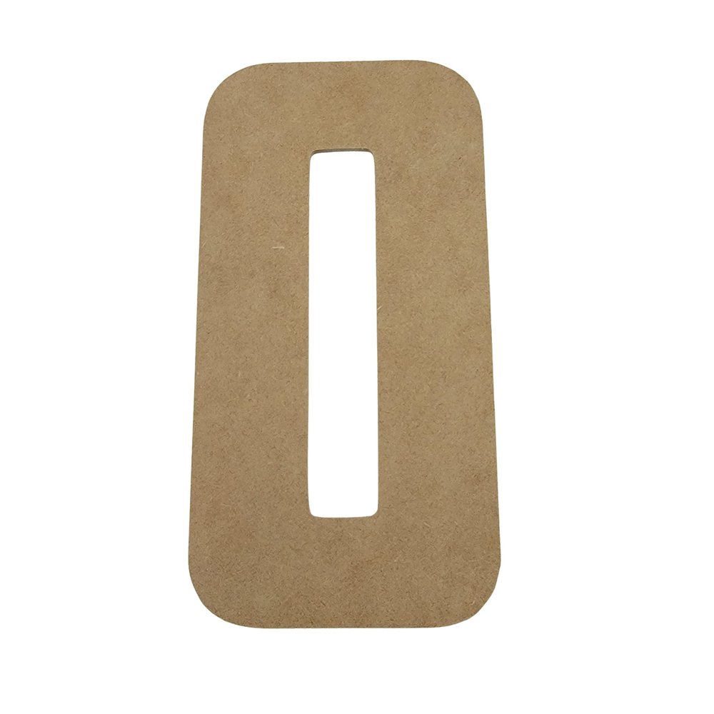 22" Wooden Superhero Letter O Unfinished, American Captain Font, Craft Cutout on 1-4" MDF