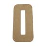22" Wooden Superhero Letter O Unfinished, American Captain Font, Craft Cutout on 1-4" MDF view 1