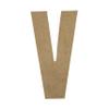 22" Wooden Superhero Letter V Unfinished, American Captain Font, Craft Cutout on 1-4" MDF view 1