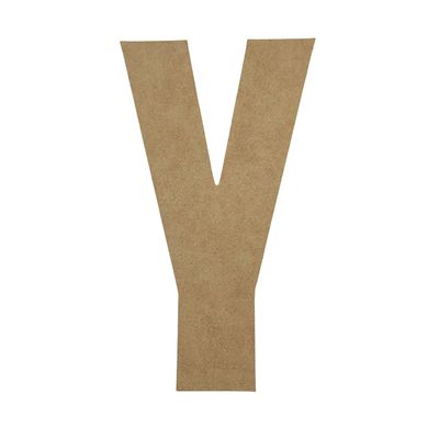 20" Wooden Superhero Letter Y Unfinished, American Captain Font, Craft Cutout on 1-4" MDF