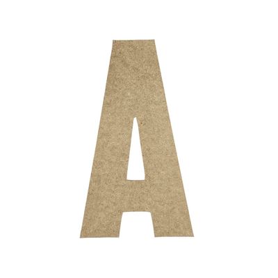 8" Wooden Superhero Letter A Unfinished, American Captain Font, Craft Cutout on 1-4" MDF