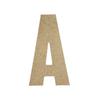 8" Wooden Superhero Letter A Unfinished, American Captain Font, Craft Cutout on 1-4" MDF view 1