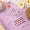 16pcs Large-Eye Blunt Needle, Plastic Bent Tapestry Needle, Stainless Steel Yarn Knitting Needles Sewing Needles Wool Needle Hand Knitting Needle Sewing Knitting Needle for Crochet Projects (2 Styles) view 4