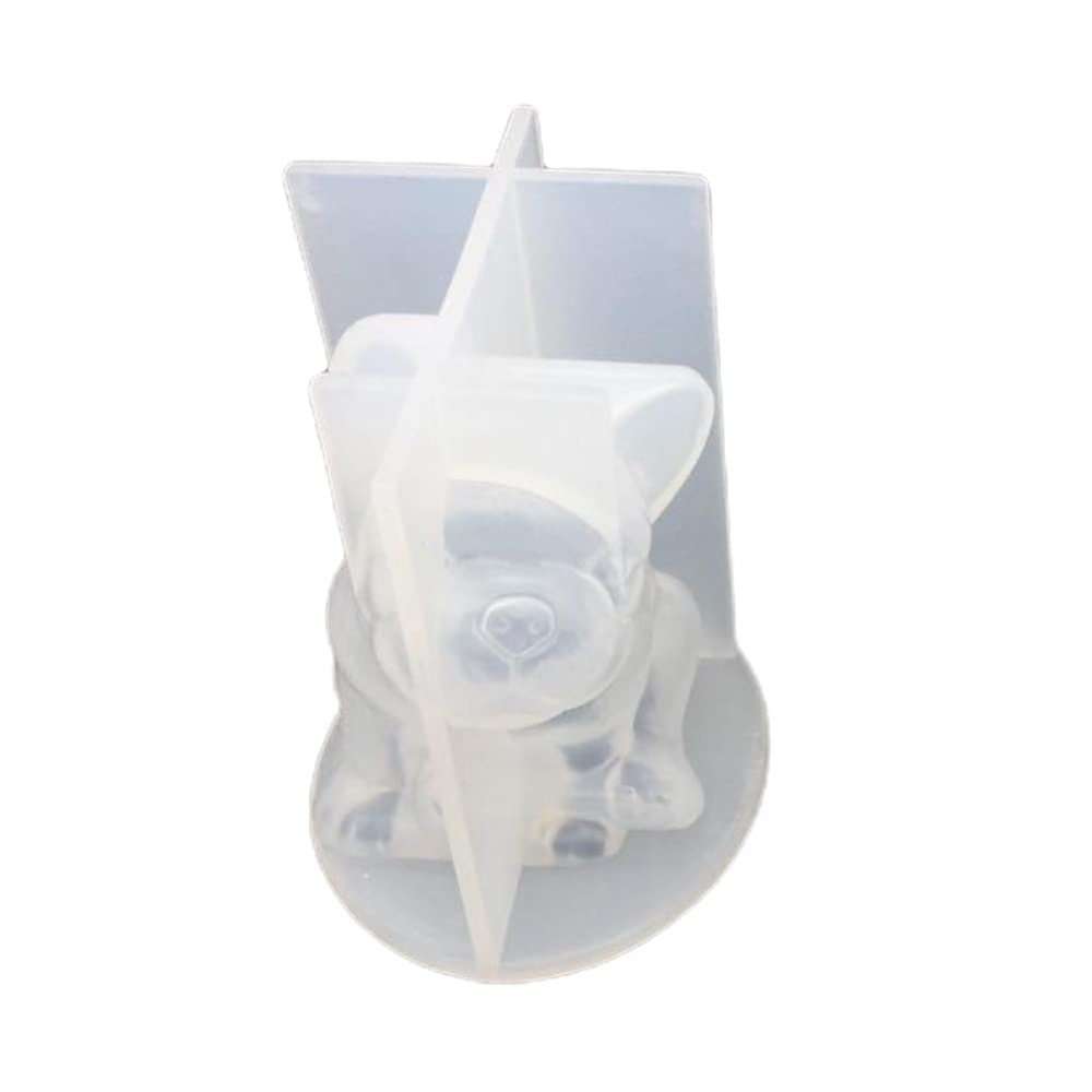 Dog Silicone Candle Mould Bulldog Soap Mould DIY Puppy Wax Mould Baking Casting Ornament Moulding Casting