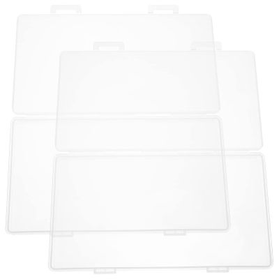 Beavorty 2pcs Transparent Bead Storage Box for Manicure Charms Jewelry Organizer Case for Earrings Beads and Items Material Portable Design for Craft and Nail Supplies