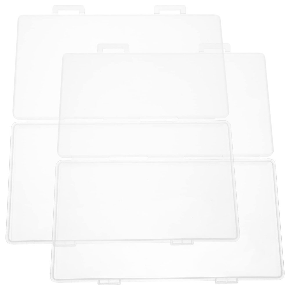 Beavorty 2pcs Transparent Bead Storage Box for Manicure Charms Jewelry Organizer Case for Earrings Beads and Items Material Portable Design for Craft and Nail Supplies