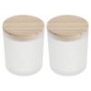 ARTIBETTER 2pcs Decorative Candle Cups Modern Simple Style Candle Holders for Home Decor Compact Portable Design for Centerpieces and Relaxation view 1