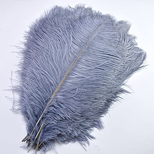 100Pcs/lot 15-70CM Gray Plume Crafts Natural Ostrich Feathers Handwork DIY Home Party Large Feathers Jewelry Wedding Decoration - Zamihalaa