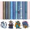 Tintnut Denim Permanent Adhesive Vinyl - 10 Sheets 12"x10", Blue Jeans Adhesive Vinyl Patter Permanent Outdoor for Decor Sticker, Self Sticker Water proofing view 1