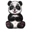 GemJelry DIY Latch Hook Kits for Adults Kids Panda Latch Hook Rug Cover Kits Hand Craft Embroidery Crochet Rugs with Preprinted Canvas Crochet Yarn Kits for Home Decoration 20''X14'' view 1