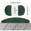 NICEEC 4 Skeins Soft Baby Cotton Yarn, 4 Ply, DIY Craft, Fingering Weight, Blanket Yarn for Crochet & Knitting, Total 700yds/7.05oz - Green view 2