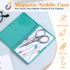 Ciieeo 3Pcs Magnetic Needle Case for Sewing, Magnetic Needle Holder Storage Organizer Slim Portable Needle Box for Hand Stitching, Wallet Size Pin Keeper Embroidery Pins Holder view 4