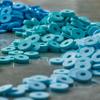 Bead Landing Turquoise PVC Rondelle Spacer Heishi Beads, 5.8mm, 12 Pack view 2