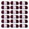 Loops & Threads Impeccable Solid Yarn - Solid Yarn for Knitting, Crochet, Weaving, Arts & Crafts - Burgundy, Bulk 18 Pack view 1