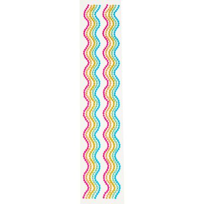 Recollections Rainbow Wave Strip Bling Stickers, 12 Packs: 2 ct. (24 Total)