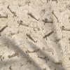 Spoonflower Fabric - Biplane Aviation Sepia Tone Tan Khaki Printed on Satin Fabric Fat Quarter - Sewing Lining Apparel Fashion Blankets Decor view 1
