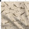 Spoonflower Fabric - Biplane Aviation Sepia Tone Tan Khaki Printed on Satin Fabric Fat Quarter - Sewing Lining Apparel Fashion Blankets Decor view 4
