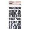 Recollections Black Block Alphabet Stickers with Gray Shadow, 12 Packs: 120 ct. (1440 Total) view 1