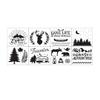 Hello Hobby Cardstock Stencils Woodland CampingLake Life Explore More Adventure Travel view 3