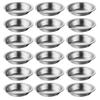 18Pcs Stainless Steel Paint Mixing Trays with Spout for Easy Pouring, Reusable Watercolor Palettes for Artists and Makeup Mixing view 1