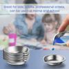 18Pcs Stainless Steel Paint Mixing Trays with Spout for Easy Pouring, Reusable Watercolor Palettes for Artists and Makeup Mixing view 3