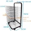 HONGKEFIT Art Drying Rack for Classroom Paint Drying Rack Art Metal Artwork Storage Display Rack Art Drying Rack with Wheels for Classroom Painting Crafts, Ideal for Schools and Art Clubs view 2