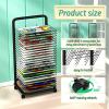 HONGKEFIT Art Drying Rack for Classroom Paint Drying Rack Art Metal Artwork Storage Display Rack Art Drying Rack with Wheels for Classroom Painting Crafts, Ideal for Schools and Art Clubs view 4