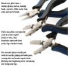The Beadsmith Nylon Jaw Plier Set Round, Chain & Flat Nose Ergonomic Handle, Double Leaf Springs, Replacement Heads & Carry Case Jewelry Making Tool for Creating Bracelets, Earrings & Necklaces view 2