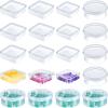 Taiyin 20 Pcs Clear Board Game Tokens Storage Containers Trays Clear Plastic Beads Storage Containers Box Assorted Sizes Storage Boxes Game Components with Lids Pieces, Dice, Tokens, Beads view 1