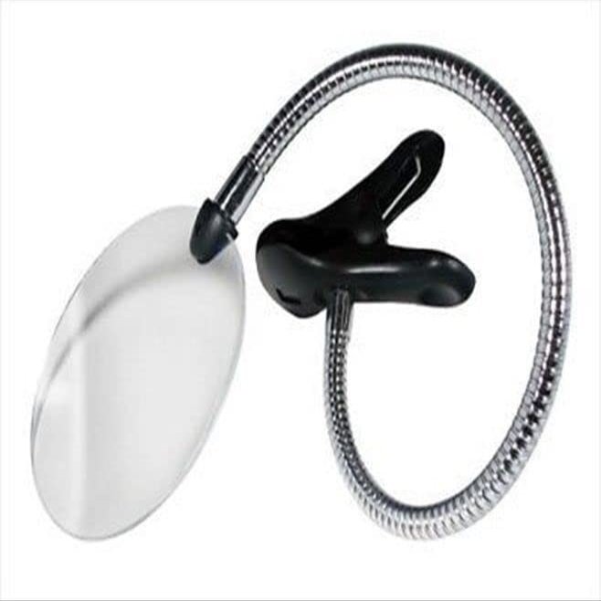 for Flexible Cable Neck Clip Spring Clamp On Book Magnifier Glass Magnifying Lens