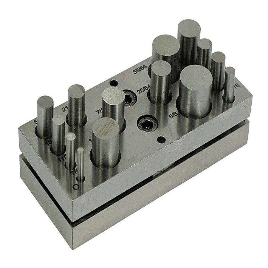 ARC-POWER for 14 PC Circle Round Disc Die Cutter Punch Gold Silver Metal Jewelry Puncher Tool