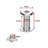 45 Sets Chicago Screws 304 Stainless Steel Screw Post Binding Leather Screw for DIY Leather Bookbinding Bag Decoration (5x12mm) view 2