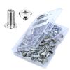 45 Sets Chicago Screws 304 Stainless Steel Screw Post Binding Leather Screw for DIY Leather Bookbinding Bag Decoration (5x12mm) view 4