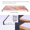 Emuledo Metal floater frame for 48X48 Stretched Canvas, 0.8" thick,for wall art painting, Cut to Pieces,picture canvas frame kit, Titannium Gold view 4