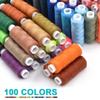 Sewing Thread Kit 100 Color All Purpose Polyester Thread kit 250 Yards Each Spool for Quilting Embroidery Thread Kit Hand and Machine Sewing view 3