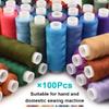 Sewing Thread Kit 100 Color All Purpose Polyester Thread kit 250 Yards Each Spool for Quilting Embroidery Thread Kit Hand and Machine Sewing view 4