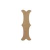 22" Wooden Carnival Letter I Unfinished, Circus Font, Craft Cutout on 1-4" MDF view 1