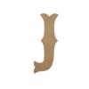 16" Wooden Carnival Letter J Unfinished, Circus Font, Craft Cutout on 1-4" MDF view 1
