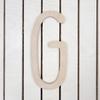 20" Wooden Thin Letter G Unfinished, Skinny Lemon Font, Craft Cutout on 1-4" MDF view 1