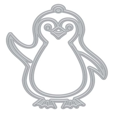 Hero Arts DF095 Small Penguin Tag Fancy Dies Steel Die