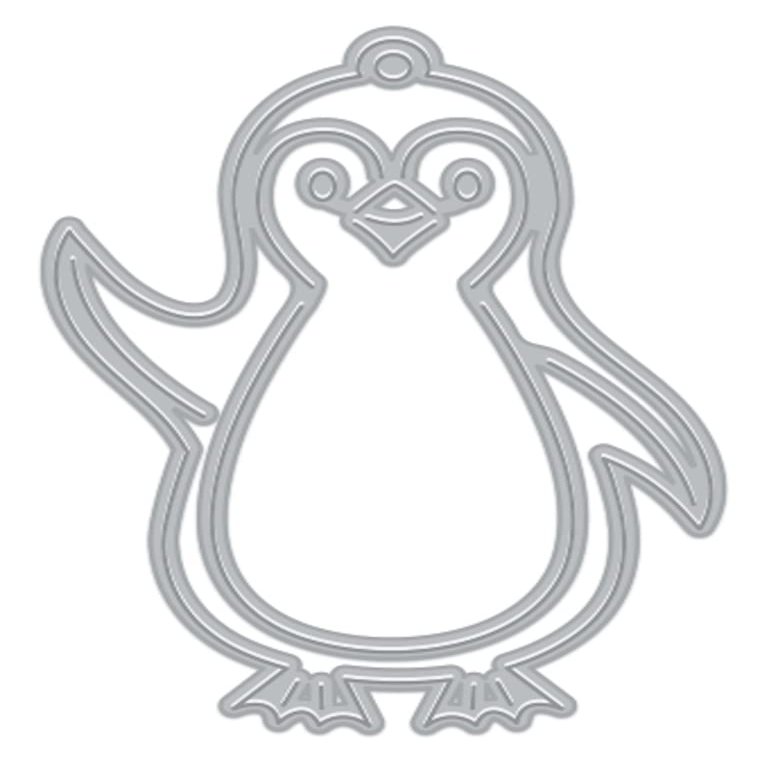 Hero Arts DF095 Small Penguin Tag Fancy Dies Steel Die