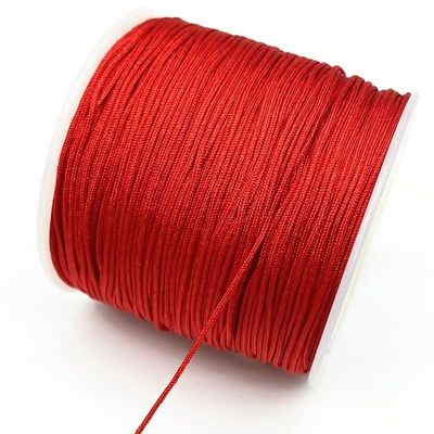HZLXF1 0.4mm 0.8mm 1.0mm 1.5mm Nylon Cord Thread Cord Bracelet Braided String DIY Tassels Beading String Thread (Color : Red, Size : 0.8mm 10 Yards)