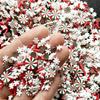 EHOPE Fake Sprinkles Fake Christmas Sprinkles Fake Candy Sprinkles Clay Sprinkles Polymer Sprinkles Polymer Clay Slices for Nail Art DIY Crafts Cake Phone(40G-Coffee Round+Snowflake-34) view 2