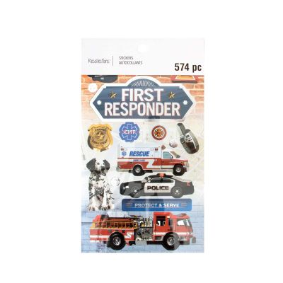 Recollections First Responder Stickers, 12 Pack