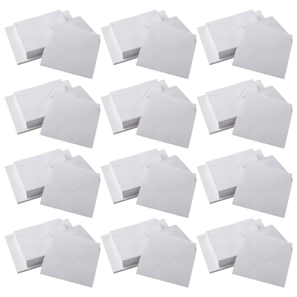 Recollections 5" x 6.5" Cards & Envelopes, 12 Packs: 50 ct. (600 total)