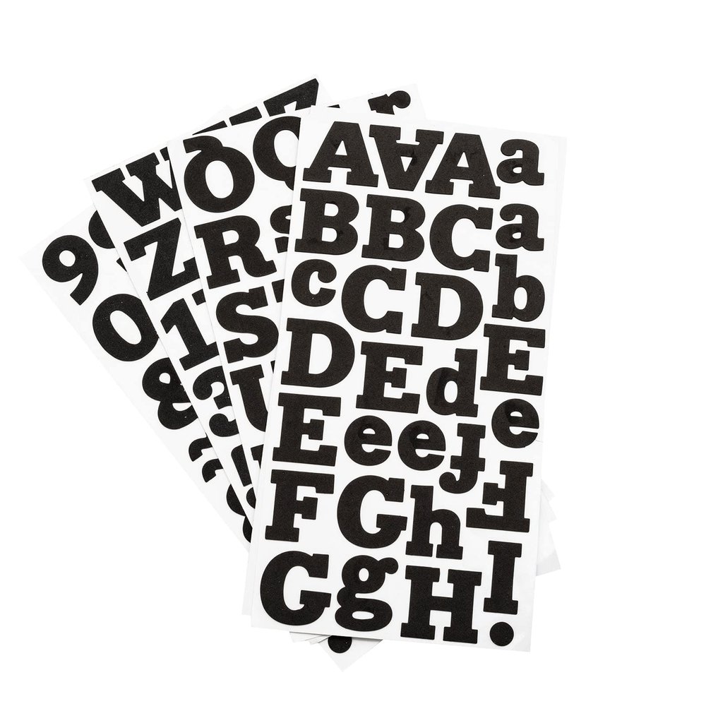 Recollections Large Black Foam Alphabet Stickers, 12 Packs: 165 ct. (1,980 Total)